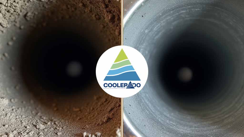 before and after air duct cleaning in Englewood, CO