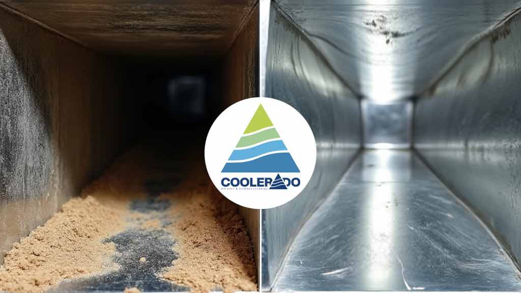 before and after air duct cleaning in Colorado Springs, CO